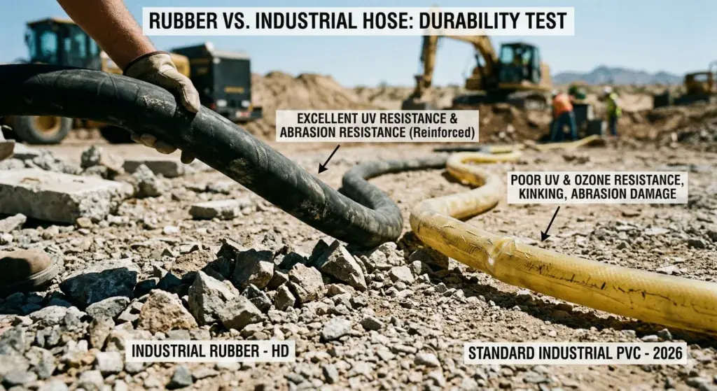 Rubber Hose vs Industrial Hose Pipes: Which One Is Best for Your Use in 2026?