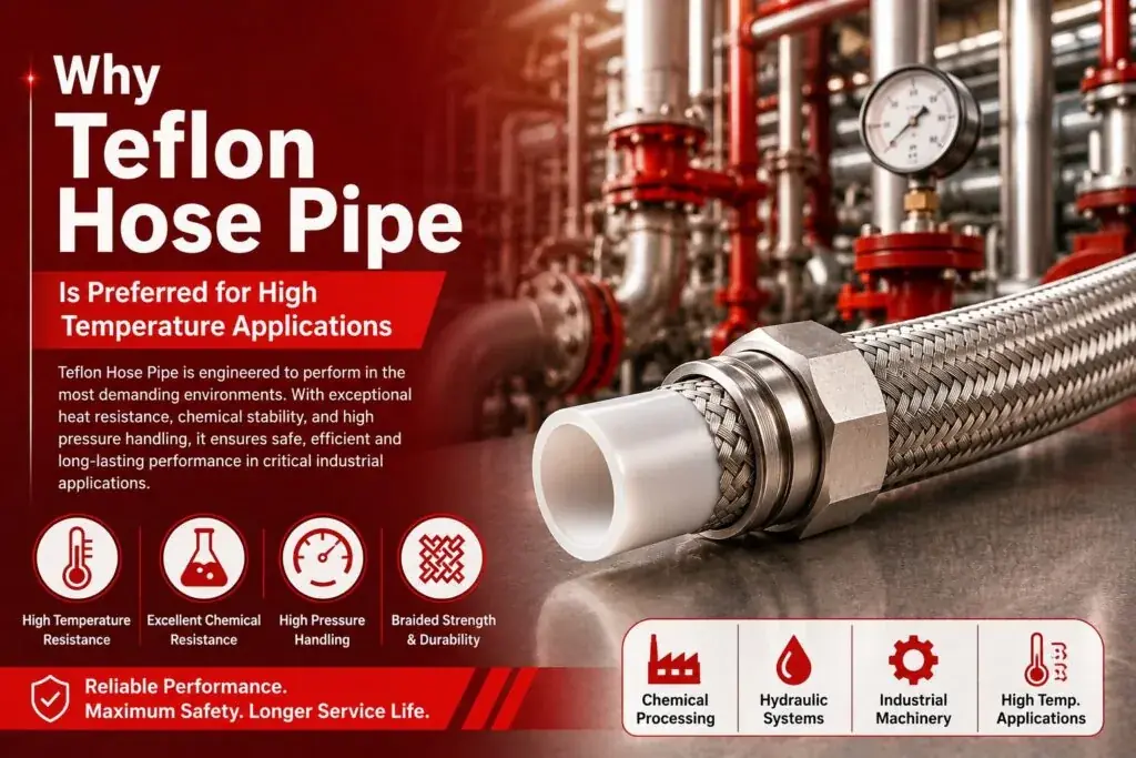 Why Teflon Hose Pipe Is Preferred for High Temperature Applications