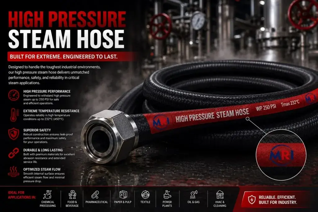 The Role of High Pressure Steam Hose in Industrial Operations