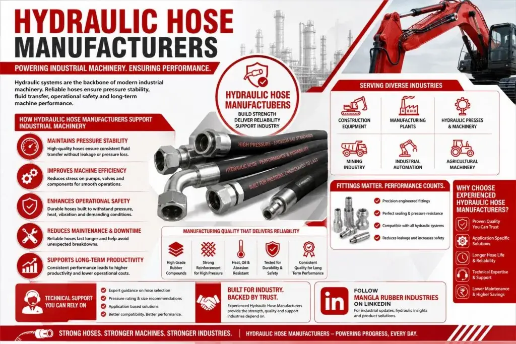 How Hydraulic Hose Manufacturers Support Industrial Machinery