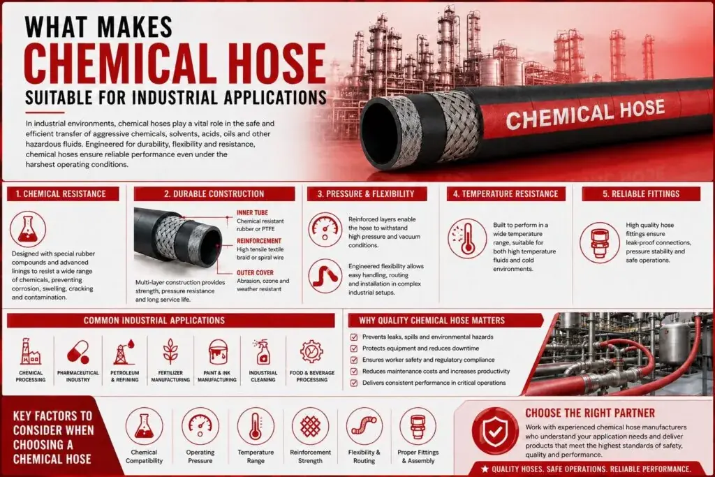 What Makes Chemical Hose Suitable for Industrial Applications