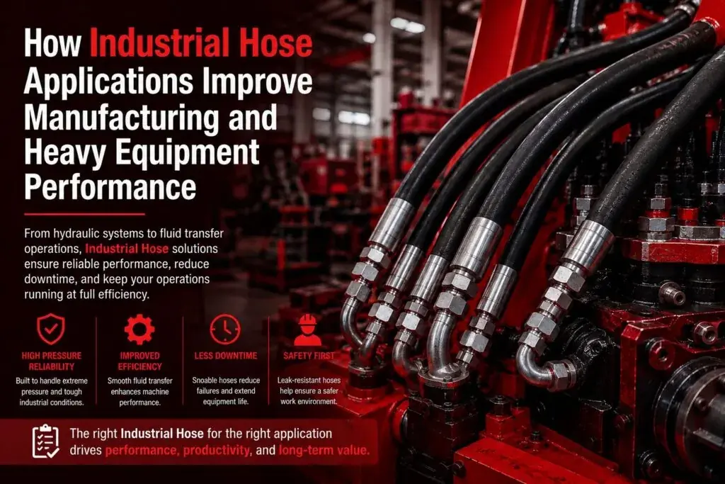 How Industrial Hose Applications Improve Manufacturing and Heavy Equipment Performance