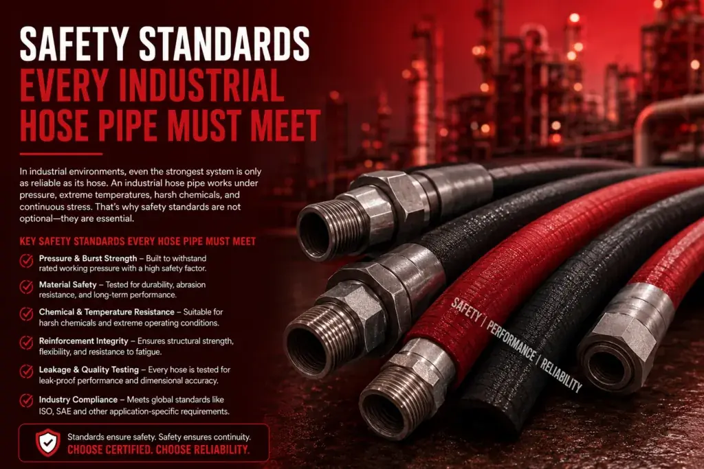 What Are the Safety Standards Every Industrial Hose Pipe Must Meet?