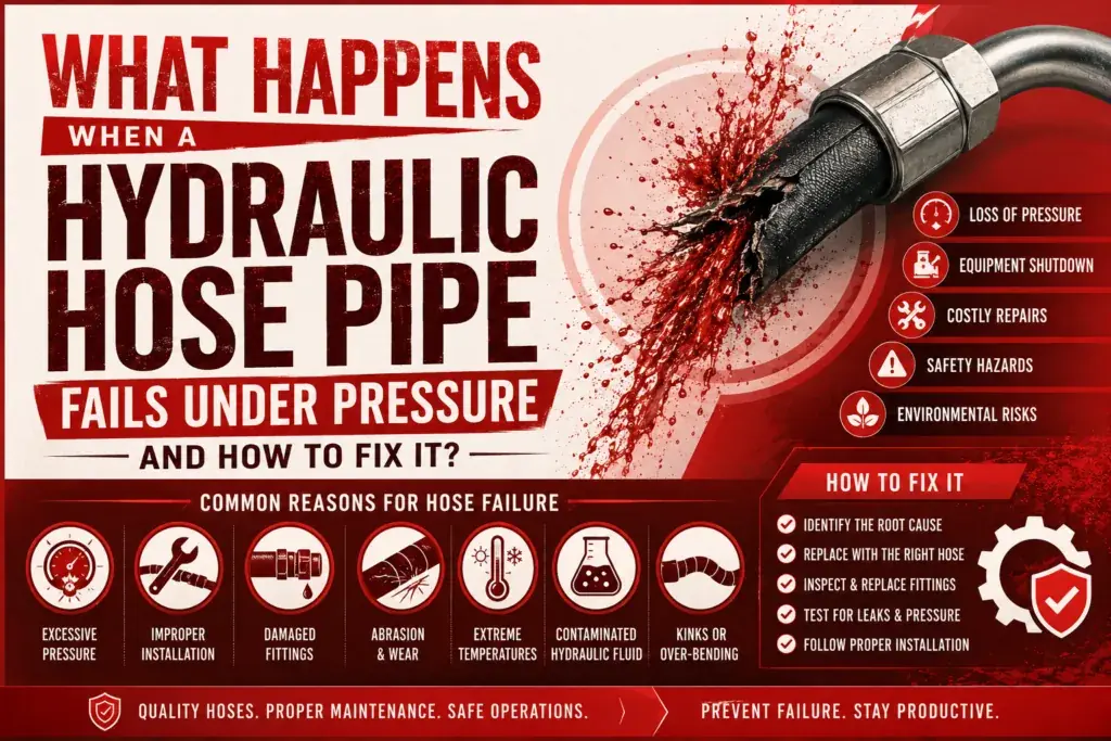 What Happens When a Hydraulic Hose Pipe Fails Under Pressure and How to Fix It?